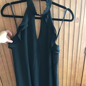 She & sky short dress black size small keyhole top